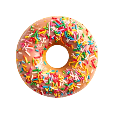 Glazed Donut With Sprinkles
