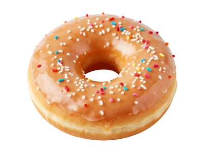 Glazed Donut With Sprinkles