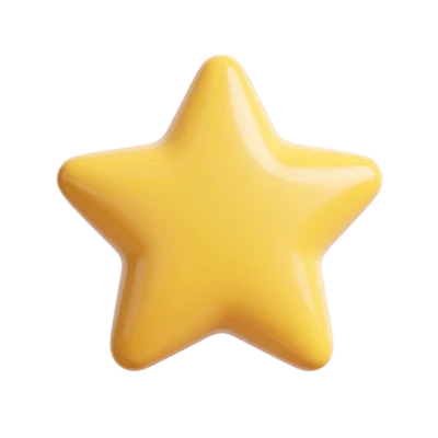 Glossy Yellow Star