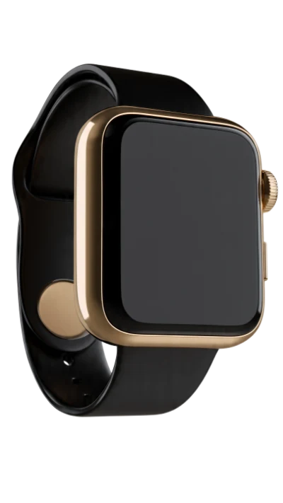 Gold Smartwatch 3D Render