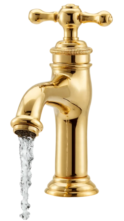 Gold Water Faucet