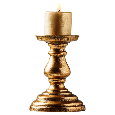 Golden Candle Holder