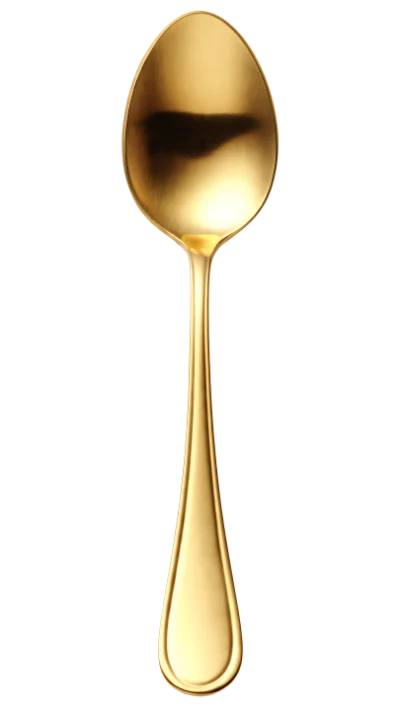 Golden Metal Spoon
