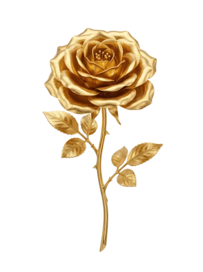 Golden Rose Flower