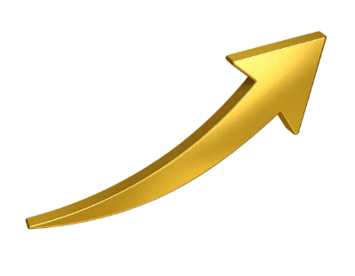 Golden Upward Arrow