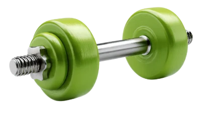 Green 3D Dumbbell