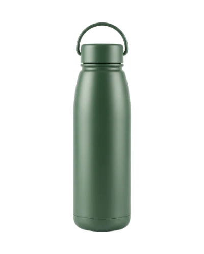 Green 3D Render Water Bottle