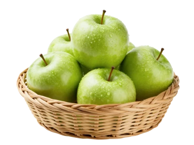 Green Apples In Basket
