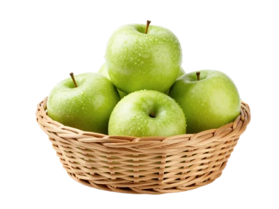 Green Apples In Basket