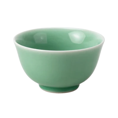 Green Ceramic Tea Bowl
