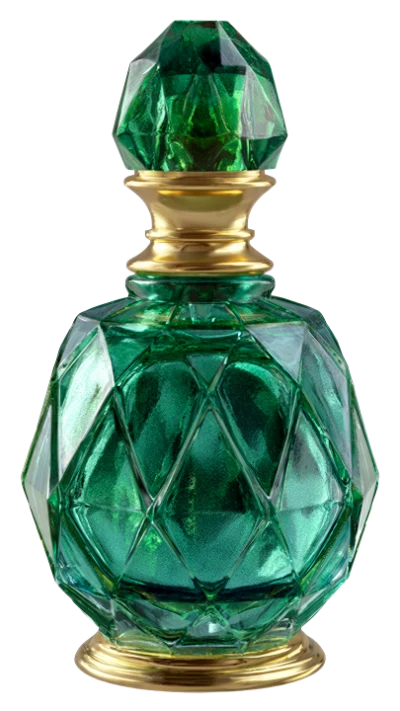 Green Crystal Perfume Bottle