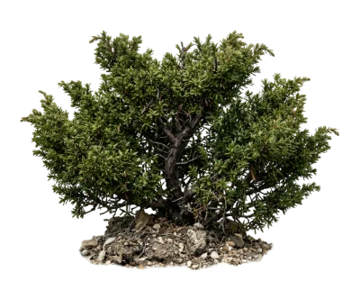 Green Juniper Bush
