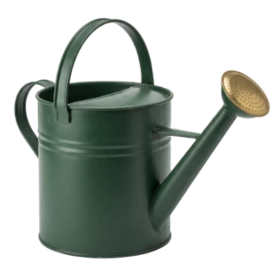 Green Metal Watering Can