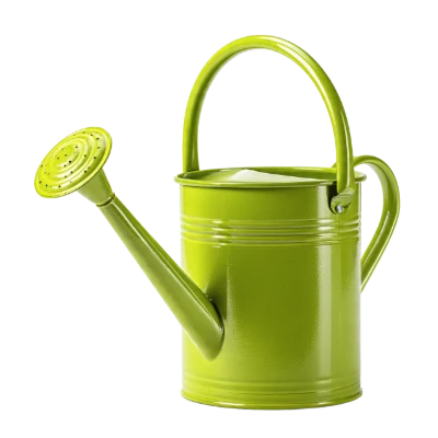 Green Metal Watering Can