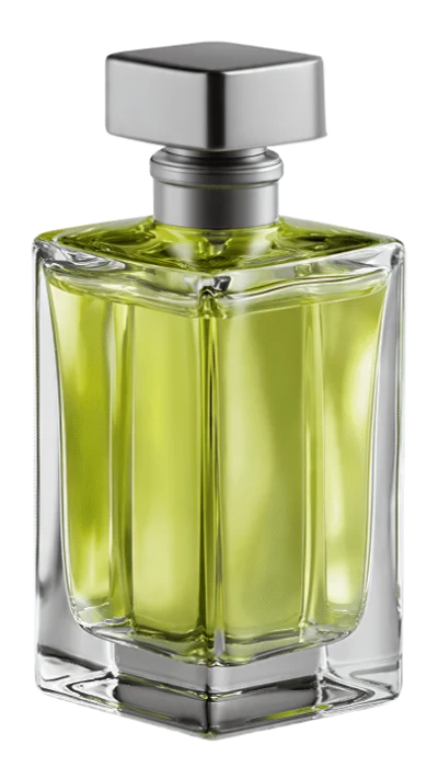 Green Perfume Glass Bottle
