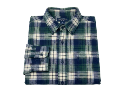 Green Plaid Flannel Shirt