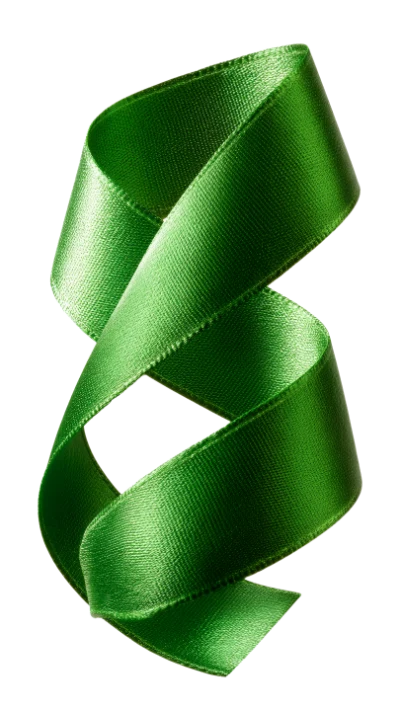 Green Satin Ribbon