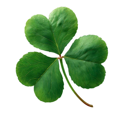 Green Shamrock Leaf