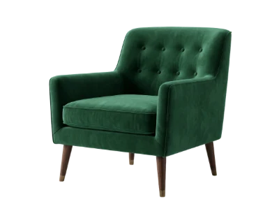 Green Velvet Armchair