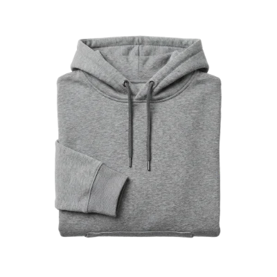 Grey Cotton Hoodie