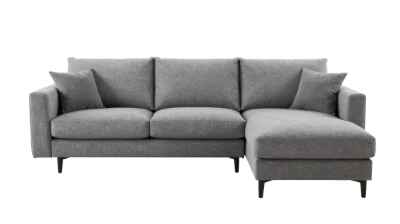 Grey Fabric Sectional Sofa