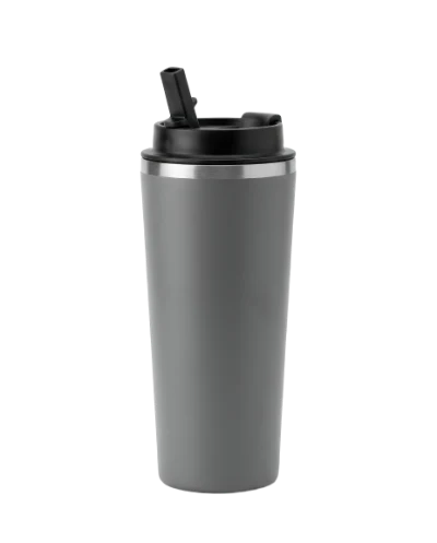 Grey Travel Coffee Tumbler