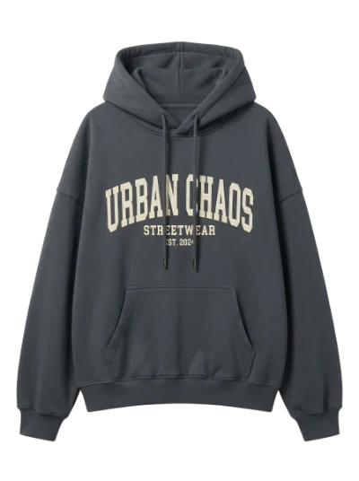 Grey Urban Chaos Hoodie