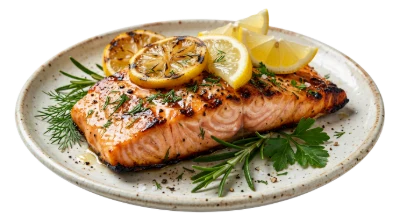 Grilled Salmon Fillet Dish
