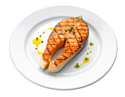 Grilled Salmon Steak