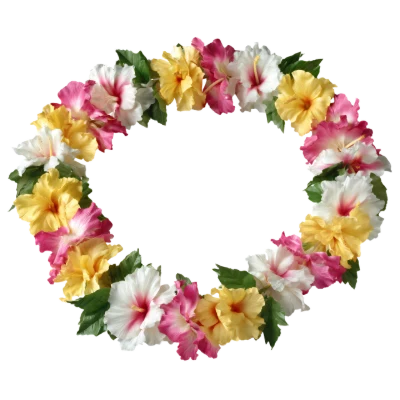 Hibiscus Flower Lei Wreath