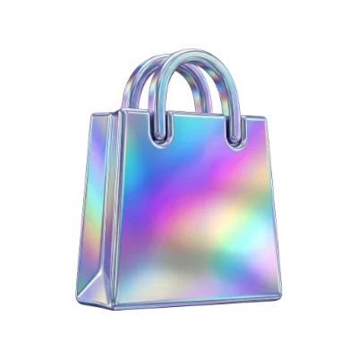 Holographic 3D Shopping Bag