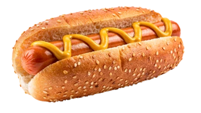 Hot Dog With Mustard