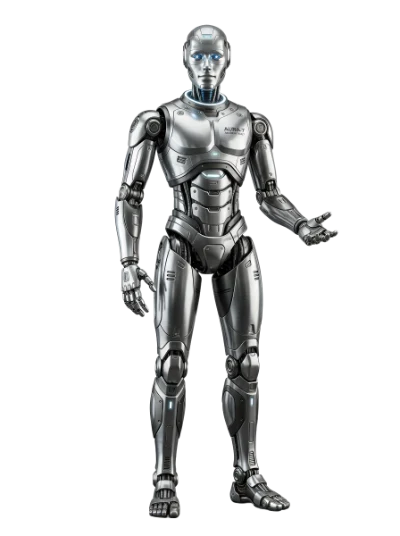 Humanoid Silver Robot