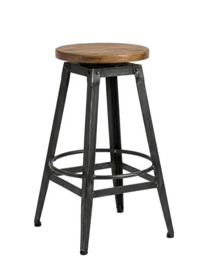 Industrial Metal Bar Stool