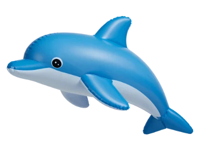Inflatable Blue Dolphin Toy