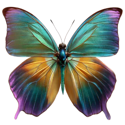 Iridescent Colorful Butterfly