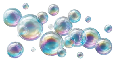 Iridescent Soap Bubbles 3D