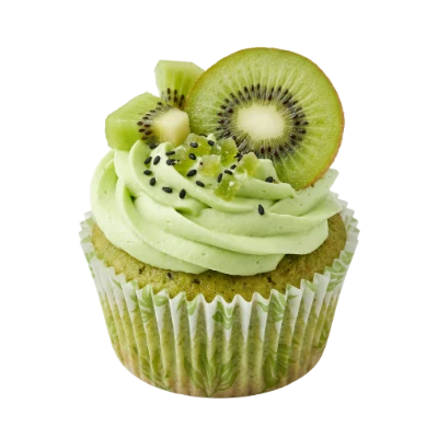 Kiwi Fruit Cupcake