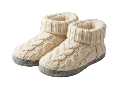 Knitted Wool Slippers