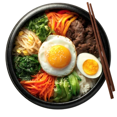 Korean Bibimbap Rice Bowl