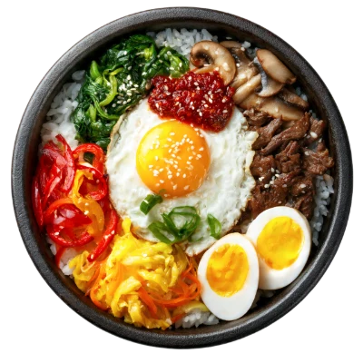Korean Bibimbap Rice Bowl
