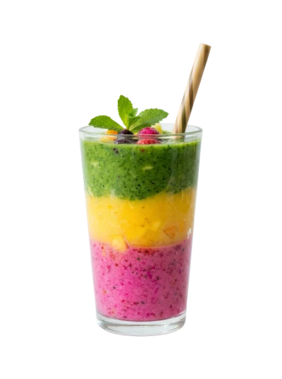 Layered Fruit Smoothie