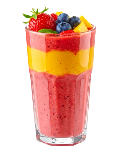 Layered Fruit Smoothie