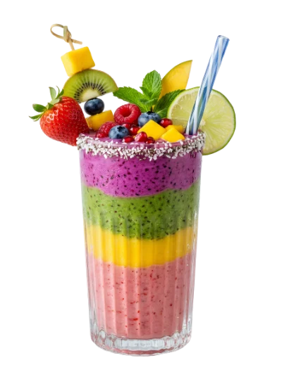 Layered Fruit Smoothie