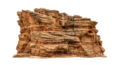 Layered Sandstone Rock Formation