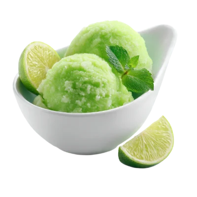 Lime Sorbet In Bowl