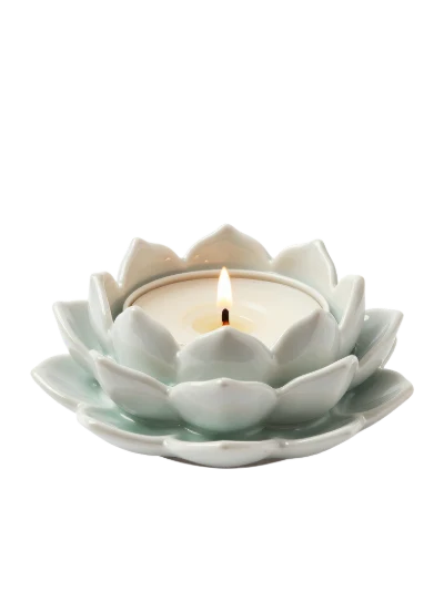 Lotus Flower Candle Holder