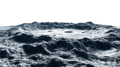 Lunar Surface Crater