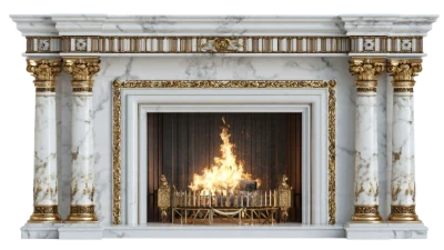 Luxury Marble Fireplace