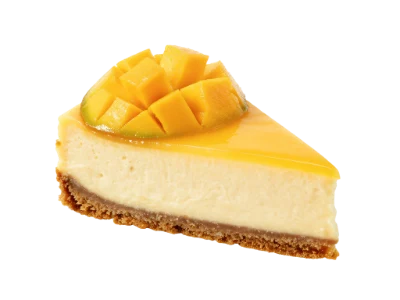 Mango Cheesecake Slice